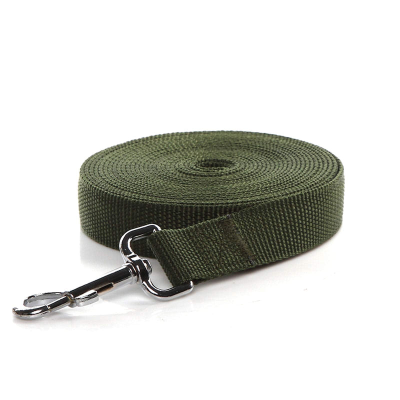 TAIDA Strong Nylon 16 Feet Long Dog Leash, 16 Foot Dog Leashes for Medium Large Dogs, 1 Inch Wide Green - PawsPlanet Australia