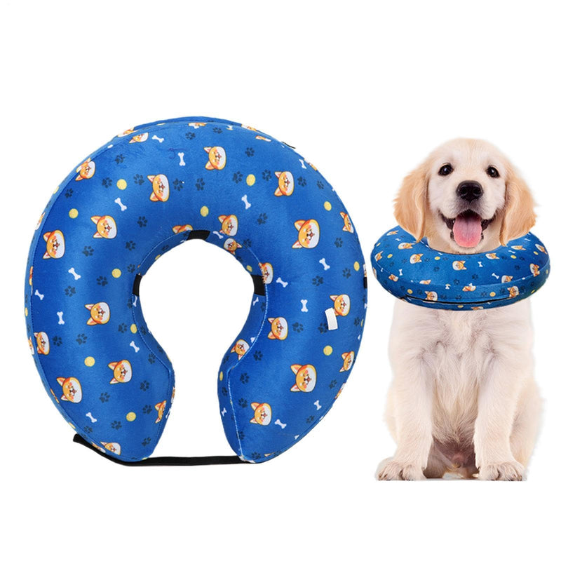 Soft cone for dogs, adjustable donut collar, anti-lick recovery aid for spray and rehabilitation healing accessories, grooming, veterinary training tool, swimming safety collar