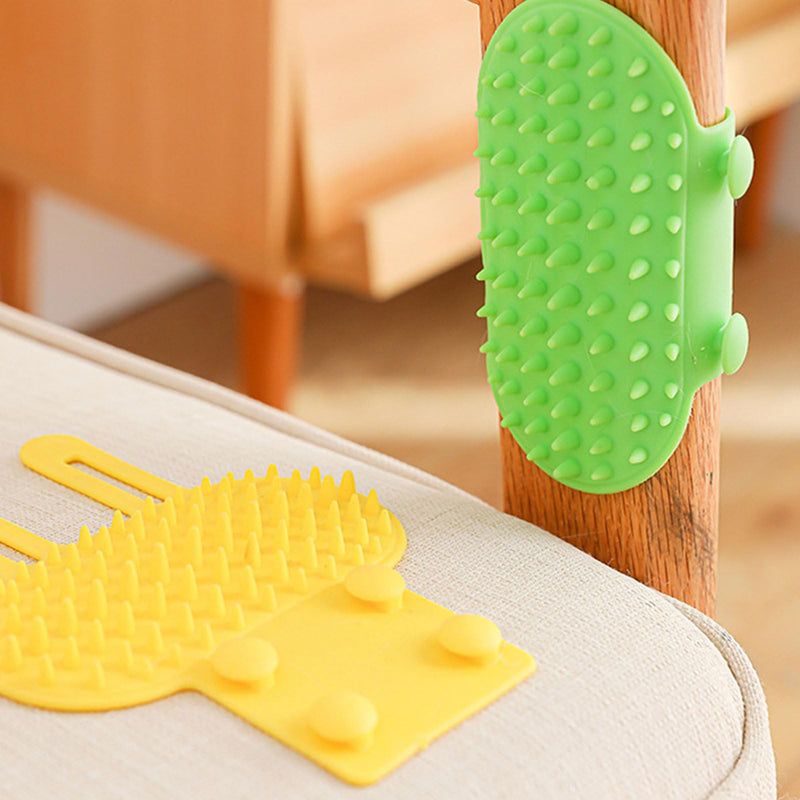 Groomer Brush,Grooming Brush for Cats Scratch Massage Brush Cats Self Groomer Scratcher Comb Cats Corner Groomer for Cats Soothing Rel Black - PawsPlanet Australia