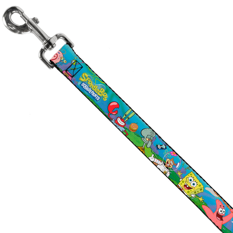 Buckle-Down Pet Leash - SpongeBob and Friends/Logo - 4 Feet Long - 1" Wide - PawsPlanet Australia