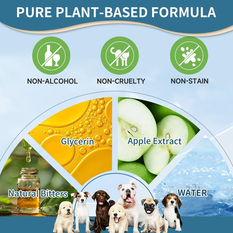 No Chew Spray for Dogs, Bitter Apple Spray for Dogs Stop Chewing Furniture, Shoes, Prevent Licking Bandages, No Alcohol & Trace, Safe Dog Training & Behavior Aids Spray, 6.76 FL Oz, Indoor & Outdoor - PawsPlanet Australia