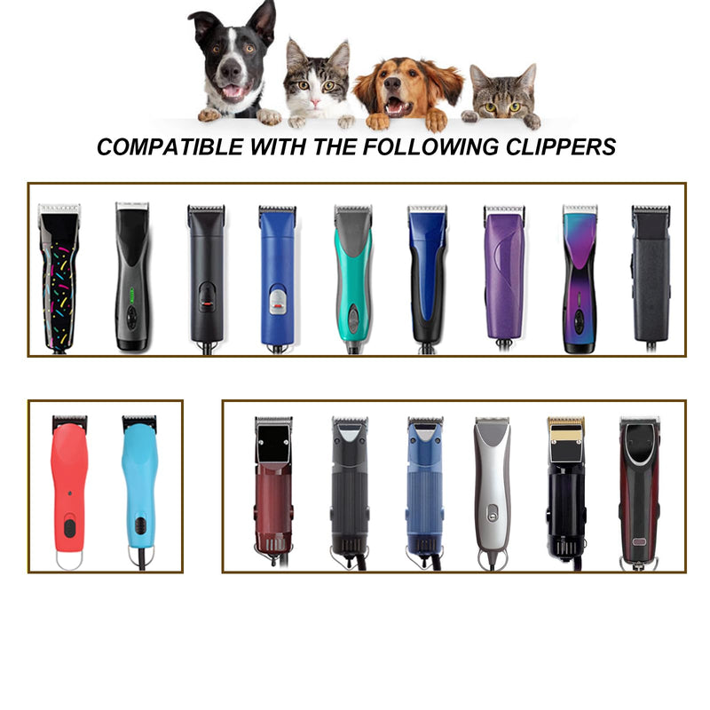5 Skip Tooth Blades,Detachable Pet Dog Grooming Steel Blade Compatible with Andis,Oster A5,Wahl KM10 Series Clippers,Cut Length 1/4-Inch (6.4mm) 5 Skip Tooth - PawsPlanet Australia