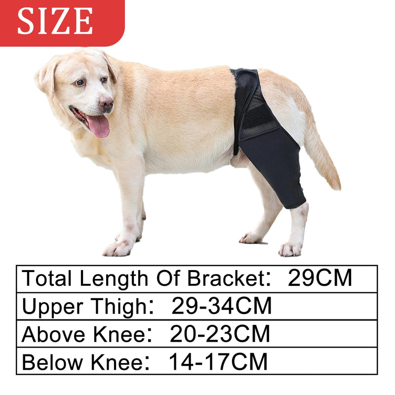 DKDDSSS Dog Knee Brace and Elbow Protector Combo - Dog Surgery Recovery Suit - Dog Leg Brace and Elbow Guard for Wound Protection - Size XL