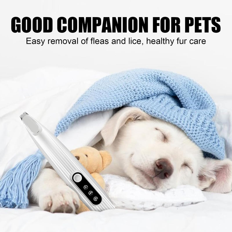 Upgraded Pet Micro Precision Trimmer, New Rechargeable Low Noise Wireless Dog Paw Trimmer, Trimmer with LED Light for Paw Hair, Ears, Face, HIPS & Eyes Grooming Instruments for Cats & Dogs - PawsPlanet Australia