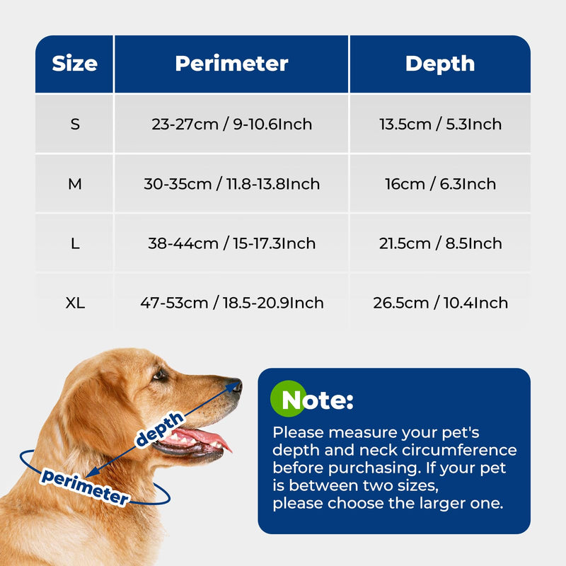 Dog Cone Collar Soft Cone for Dogs Dirt-Resistant and Washable Soft Dog Elizabethan Collars for Small Large Medium Dogs After Surgery Recovery CollarsXL (Neck: 18.5-20.9") XL (Neck: 18.5-20.9"))
