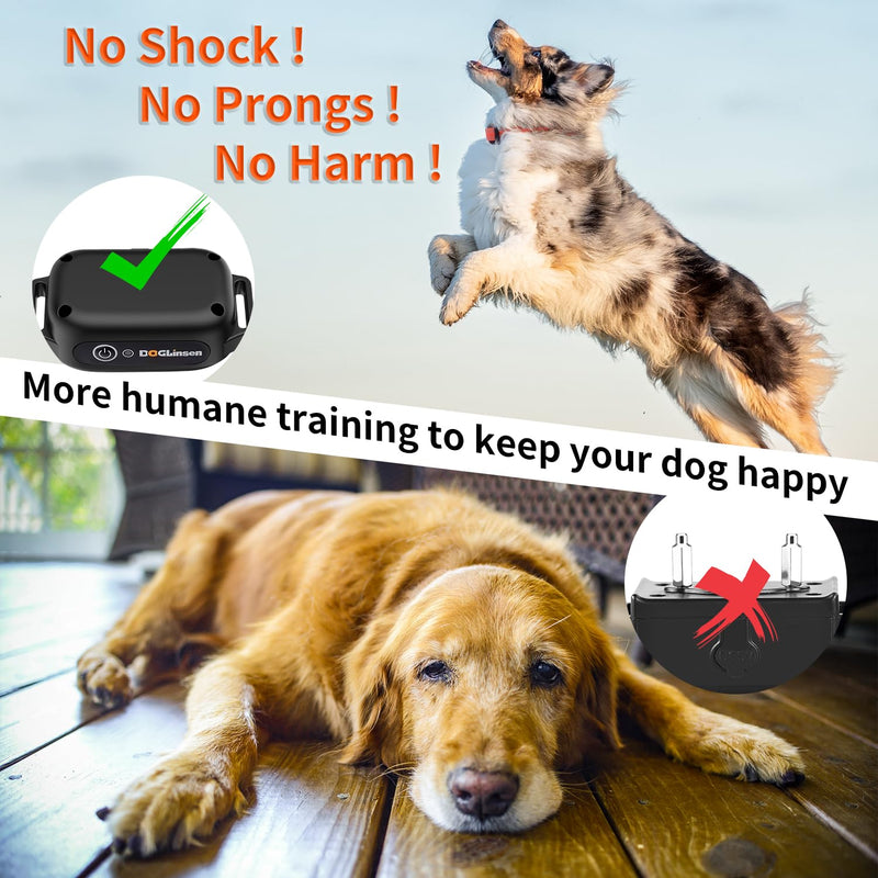Vibrating Dog Collar No Shock Dog Training Collar, Dog Vibration Collar with Controller 3300ft Range, Vibrating Collar for Dogs, 9 Style Tones and Vibration Collar - PawsPlanet Australia