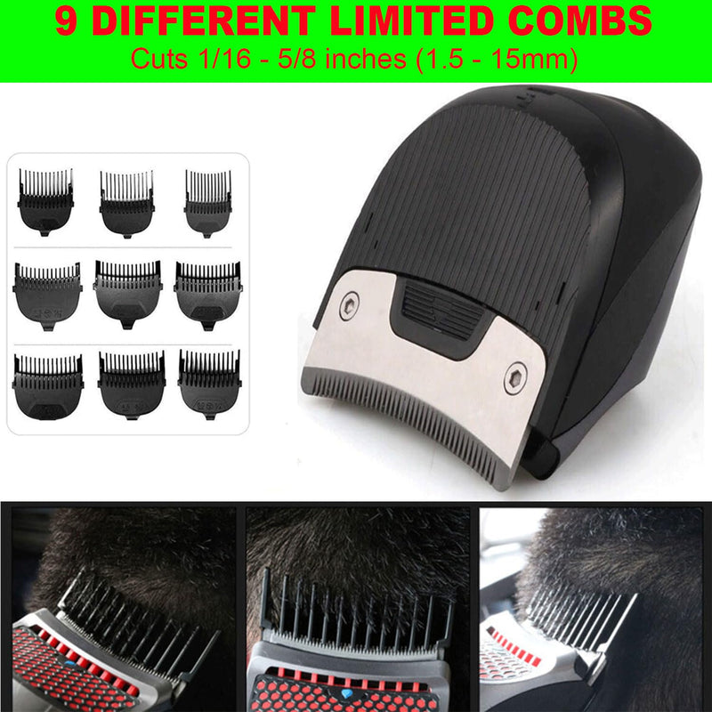 SUYOOULIN Hair Clippers Shortcut Self-Haircut Kit for Men, USB Rechargeable Cordless Electric Hair Trimmer Professional Hair Cutting Machine Shortcut Self Grooming Haircut Kit with 9 Combs With 9 Limited Combs Grey - PawsPlanet Australia