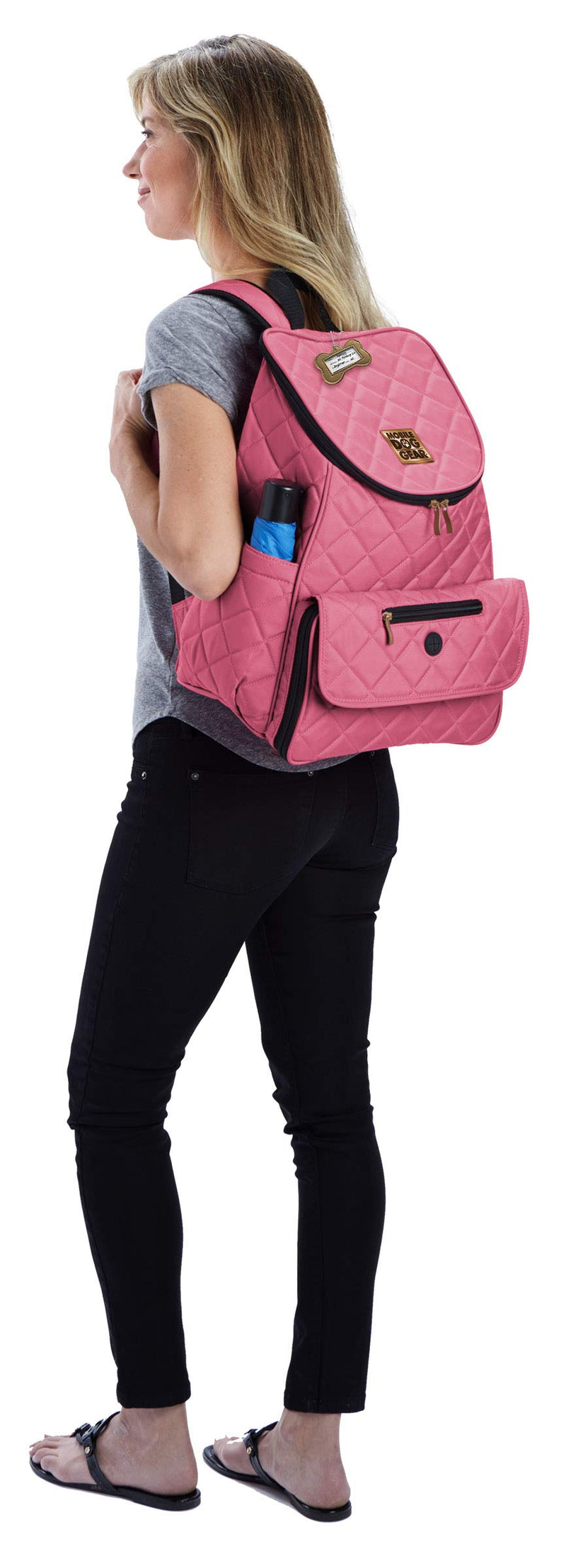 Mobile Dog Gear Unisex Weekender Backpack™ Pink One Size One Size 13.0"L x 7.0"W x 16.0"H - PawsPlanet Australia