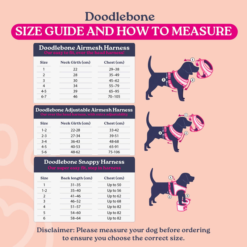 Doodlebone – Snappy Harness Dog Harness – Easy Step In Vest Style Harness, No Over Head Fit, Reflective & Machine Washable for Puppies and Small Dogs – Size 3, 46-52cm - Coal - PawsPlanet Australia