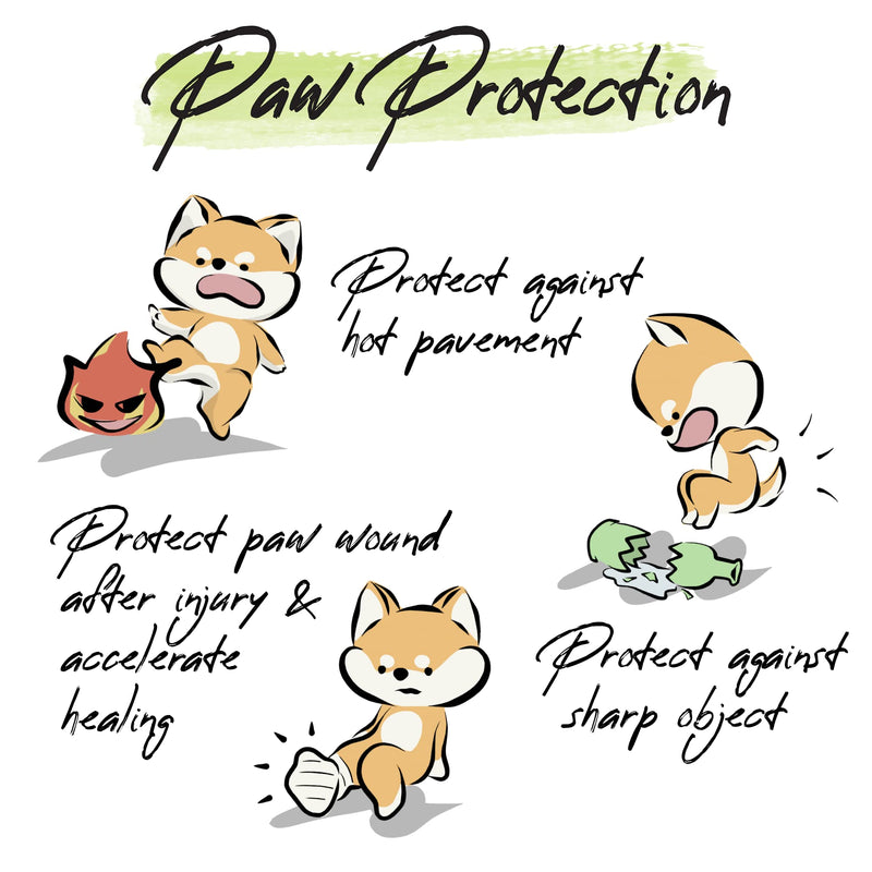 WICKEDPUP Pet Booties for Dogs & Cats, 48ct | Disposable Socks to Stop Licking | Puppy Shoes for Paw Protection Against Heat, Hot Pavement, Snow | Wound Recovery Boots Foot Covers for Injured Paw (S) S (for Small Dogs Under 9lbs) - PawsPlanet Australia