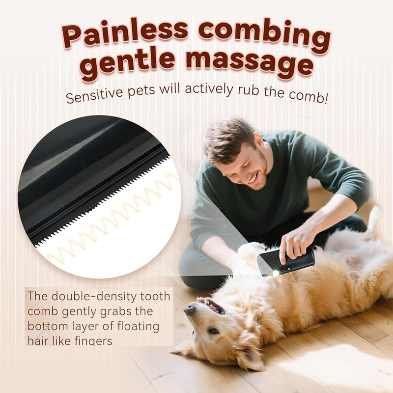 Deshedding Dog Brus,2025 New Deshedding Brush for Dogs, Cats & Horses, Pet Hair Remover Comb for Shedding,for Matted & Loose HairC (Black) - PawsPlanet Australia