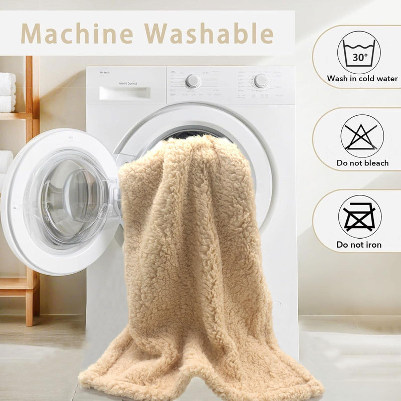 1 Pack 3 Dog Blanket Calming Blankets Fluffy Premium Fleece Puppy Blanket Soft Sherpa Pet Blanket for Dog Puppy Cat Beige,Medium(29'' x20’’) Medium(29'' x20’’) - PawsPlanet Australia