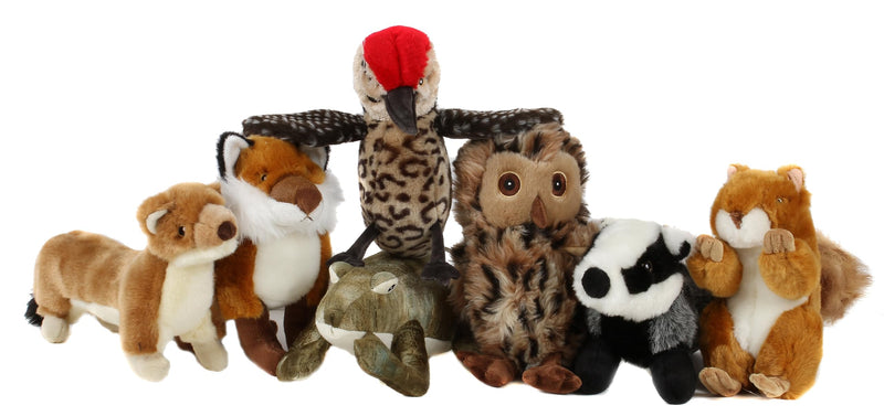 Forest friends Animal Instincts Plush Squeaky Dog Toy Soft Comfort Puppy Toy Sally Stoat - Large - PawsPlanet Australia