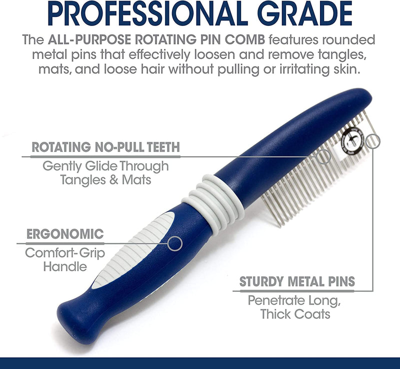 Magic Coat Four Paws Comb with Rotating Pins Dog Brush Removes Tangles and Mats - PawsPlanet Australia