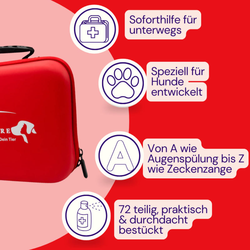 First Aid Box for Dogs with Over 70 Items 72 teilig