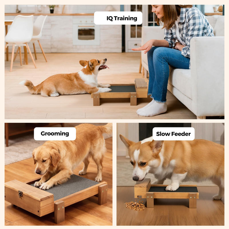 Dog Nail Scratch Board: IQ Training & Enrichment Toy, Sandpaper Scratch Pad for Nail Care, Slow Feeder & Nail Filing Toy FAA - PawsPlanet Australia