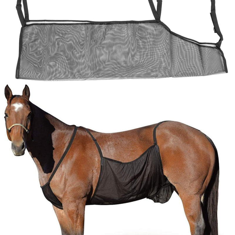 Horse Belly Guard, Comfortable Adjustable Horse Belly Protections Cover Foldable Horse Ride Fly Sheet Soft Breathable Lightweight Anti Scratch Belly Cover for Outdoor - PawsPlanet Australia