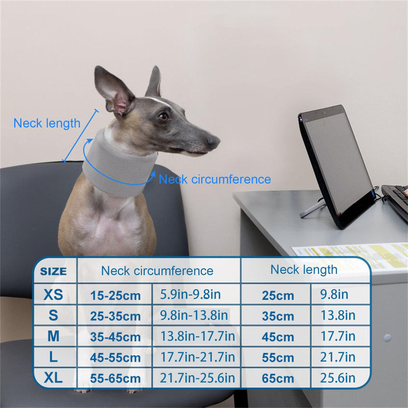 Adjustable Dog Neck Clip, Elizabethan Collar for Post Surgery, Recovery and Neck Support for Small to Large Pets, Breathable Dog Collar