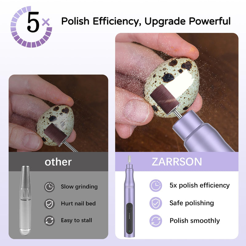 Electric Nail Drill Set, Cordless Electric Nail File Set Rechargeable, 5 Speed Portable Nail Drill Machine for Thick Nail Toenail Cuticle, Hand Feet Trimmer Buffer for Women Men Baby Pets - PawsPlanet Australia