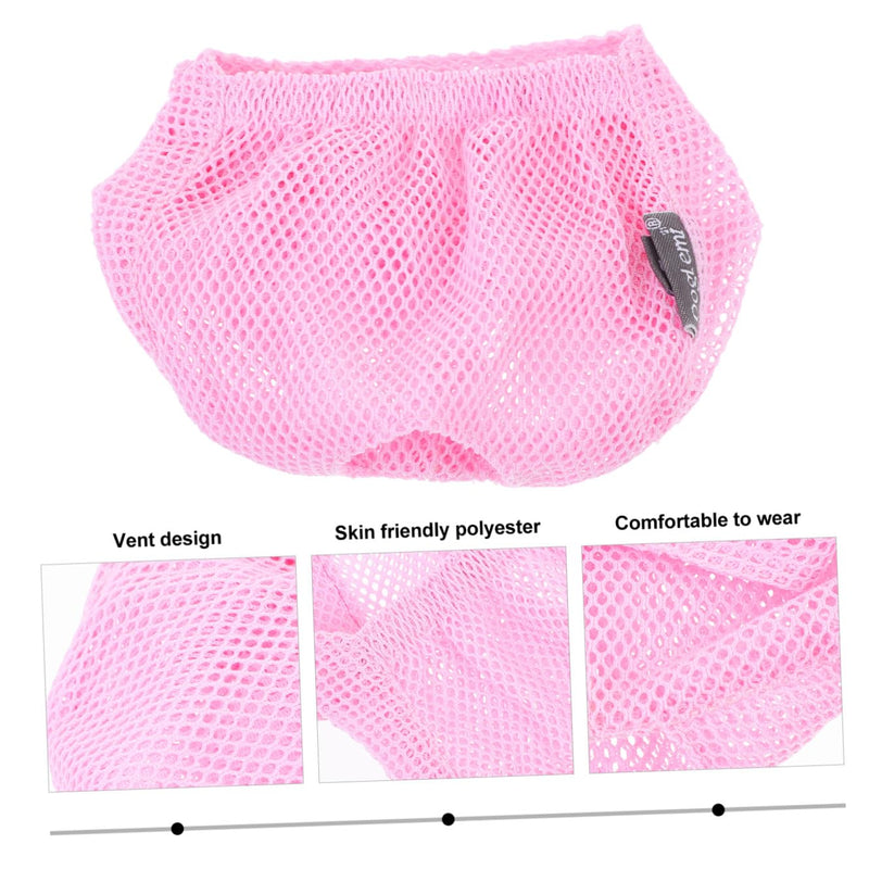 Toyvian cat muzzle made of polyester with practical leg protection, breathable, pink color, user-friendly for cats for grooming and bathing at home