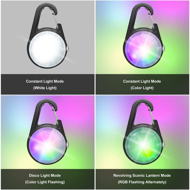 Dog Collar Light, 4 Modes Dog Lights for Night Walking, Rechargeable Dog Collar Lights for Nighttime Clip on, IP68 Waterproof Dog Light Black - PawsPlanet Australia