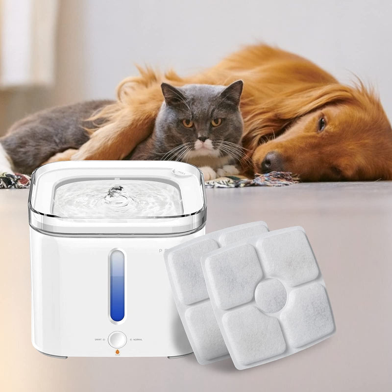 Cat Fountain Replacement Filter - 16Pcs, Guarm Cat Water Fountain Filter, Pet Water Fountain Filter Replacement for Most Cat Dog Water Dispensers, Activated Carbon Filters & PP Cotton (8pcs-02) 8pcs-02 - PawsPlanet Australia