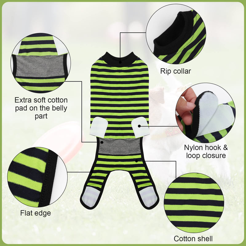 Dog Surgery Recovery Suit 2 Packs, Professional Pet Recovery Shirt Dog Abdominal Wounds Bandages for Male Female Pet Surgical Snugly Suit After Surgery Anti-Licking Dog Onesies XL XL Pack of 2 (Weight 40-70 LB) Blue & Green - PawsPlanet Australia