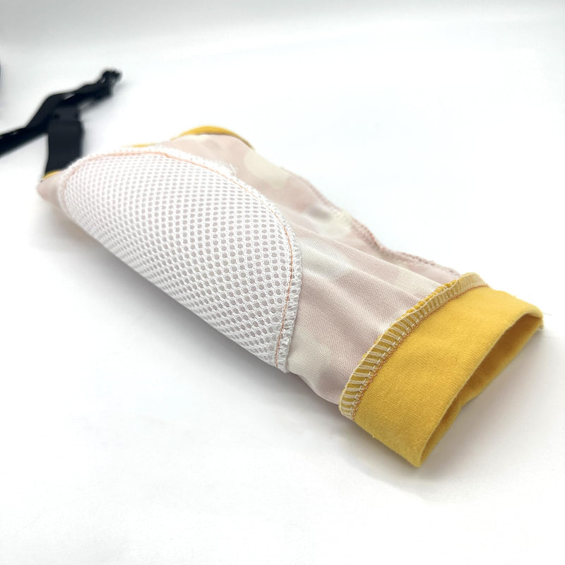 Dog Knee Protector Pad for Calluses Knee Brace Front Elbow Support Wrap, Pet Sleeves for Wounds Dog Elbow Callus Treatment for Medium Large Dogs with Scarf（3XL Lemon） 3XL .Orange Lemon
