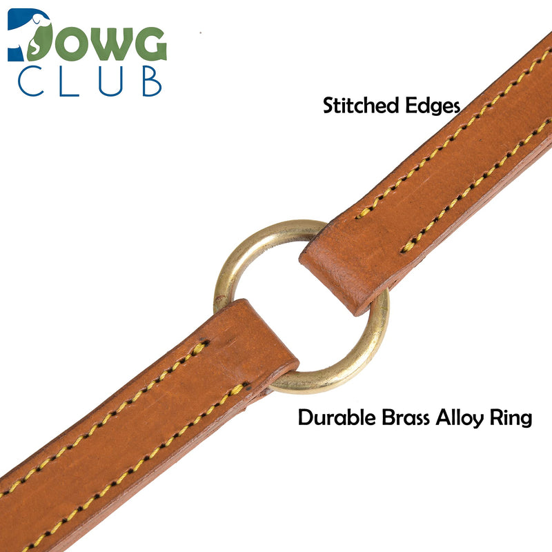 Genuine Leather Coupler for Dog Leash for Walking 2 Dogs | Multipurpose, Can be Used as Safety Seatbelt Leash in car, Backup Clip for Dog Harness | 20” (Coupler Tan) Coupler Tan - PawsPlanet Australia