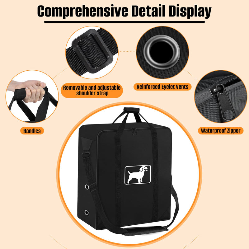 Dog Playpen Storage Bag, Fits 24" H 8 Panels and 9 Stakes, Dog Fence Travel Bag for Foldable Exercise Pet Playpen, with Shoulder, Waterproof Tear Resistant 600D Oxford Fabric, Designed for RV Trips 24 inch - PawsPlanet Australia