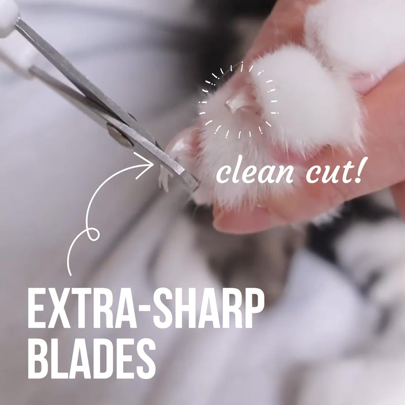 Cat Nail Clipper - Extra Sharp & Thin Blades for Indoor Cats, Small Dogs and Any Small Pets - Expertly Crafted in Korea - PawsPlanet Australia