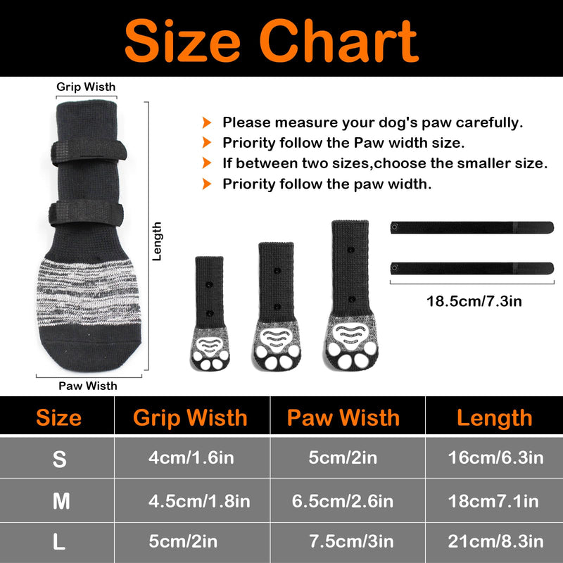 Anti Slip Paw Protectors Dog Socks,Non-Slip Dog Socks with Adjustable Straps,Traction Control for Indoor on Hardwood Floor Wear,Pet Paw Protector for Small Medium Large Dogs (A, S) A - PawsPlanet Australia