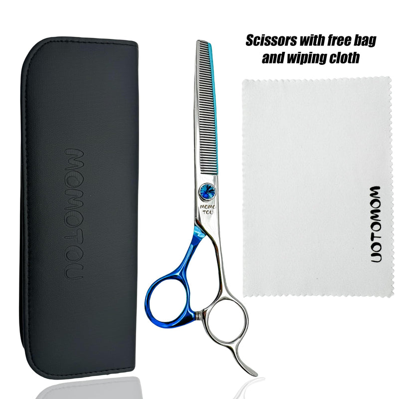 7 inches Professional Thinning Dog Grooming Scissors Made of Japanese Advanced Stainless Steel Pet Shears with Diamond Adjustable Screw for Dogs and Cats 7'' - PawsPlanet Australia