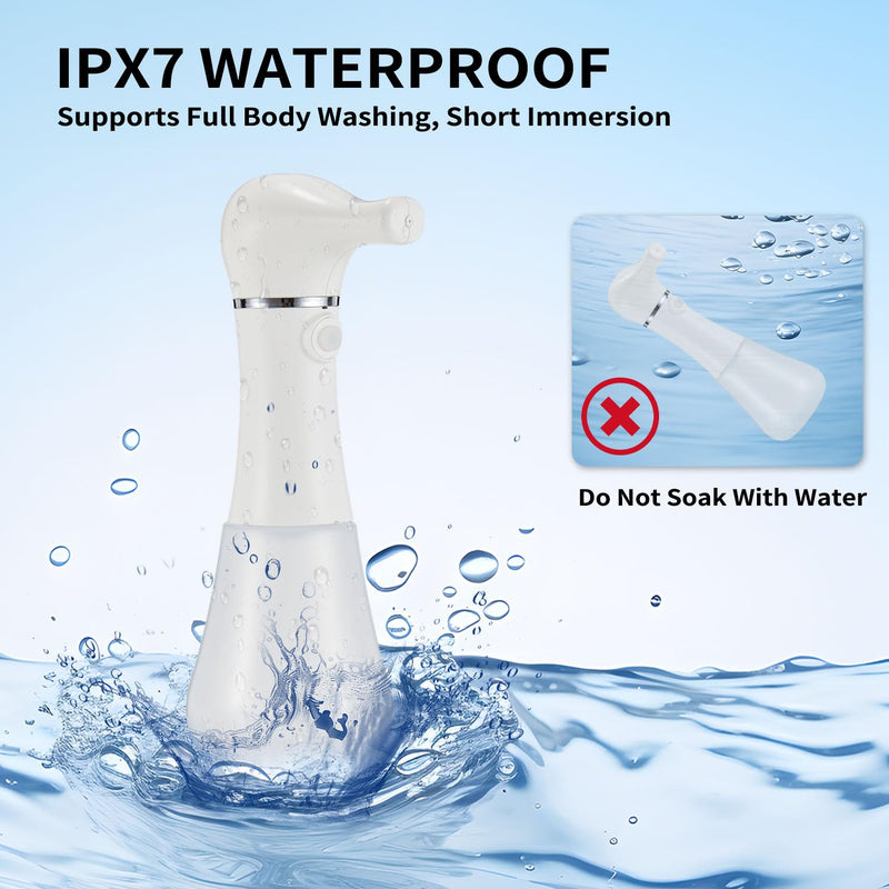 Electric Foaming Soap Dispenser,IPX7 Dog Shampoo Sprayer,400ML Capacity Pet Shower Bath Supplies Automatic Foaming Machine for Dog Deep Cleaning,Kitchen Dish Wash,Bathroom Floor Wash,Window Cleaning - PawsPlanet Australia