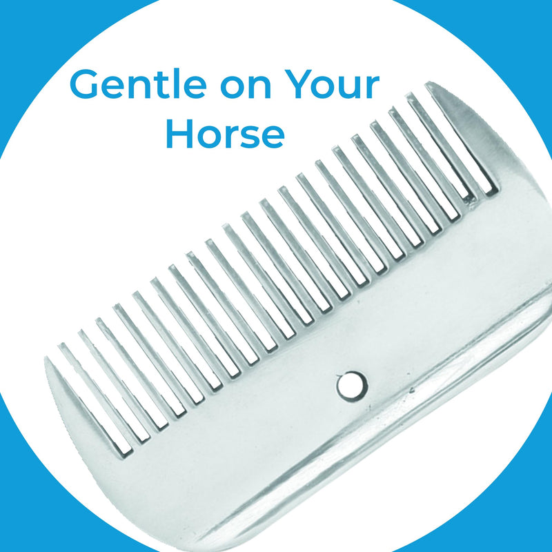 4" Mane & Tail Comb for Horses – Ergonomic Design for Gentle Detangling and Grooming – Ideal for Equine Hair Care and Maintenance (Small Gap 4") Small Gap 4" - PawsPlanet Australia