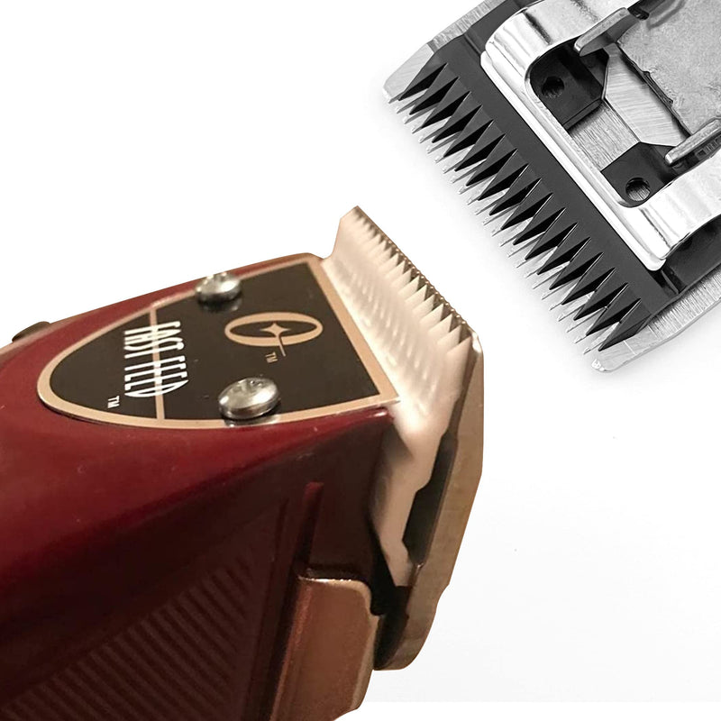 3pcs Oster Fast Feed Clipper Ceramic Blade - Pet Dog Cat Grooming Clipper Replacement Blades, for A5 Trimmer Series, for Andis 18 Teeth Detachable Ceramic Blade Part, for Wahl KM2 KM5 KM10 2pcs 18th White and 1pcs Black