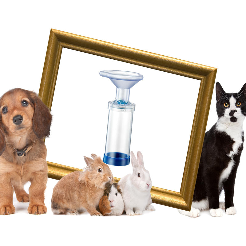 Cat Inhaler Spacer Mask - for Giving Medicine to Your Pet-Helps Cat with Breathing & Delivering Medication Fits with 2 Mask Sizes - PawsPlanet Australia