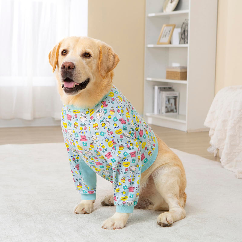 Dog Recovery Shirt for Front Legs, Dog Elbowpads Sleeve Protect Dogs Elbows Arms,Stop Licking Joints After Surgery, Help with Injury Healing Covers The Wound, Cone Alternatives (Blue, 5XL) Sweet Blue 5X-Large - PawsPlanet Australia