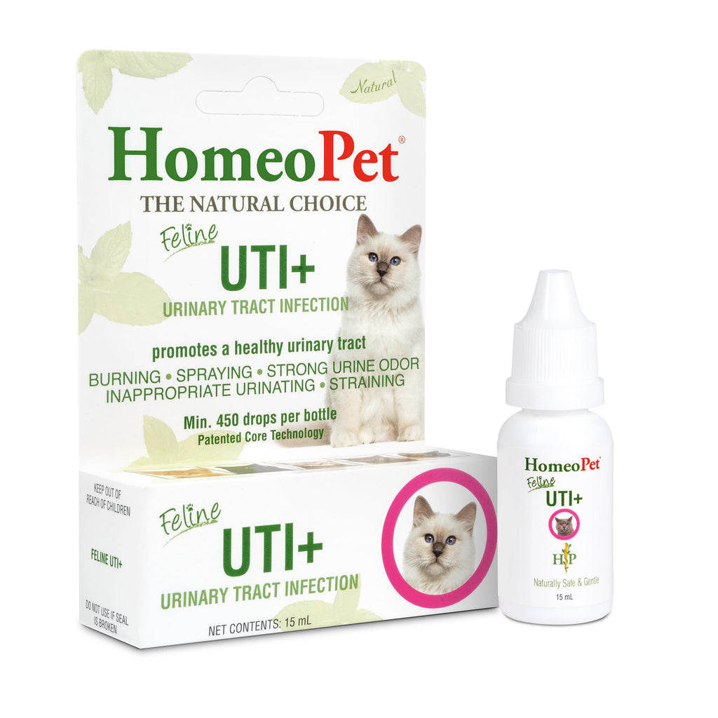 HomeoPet Feline UTI Plus Urinary-Tract Relief, Urinary-Tract Support for Cats, 15 Milliliters - PawsPlanet Australia