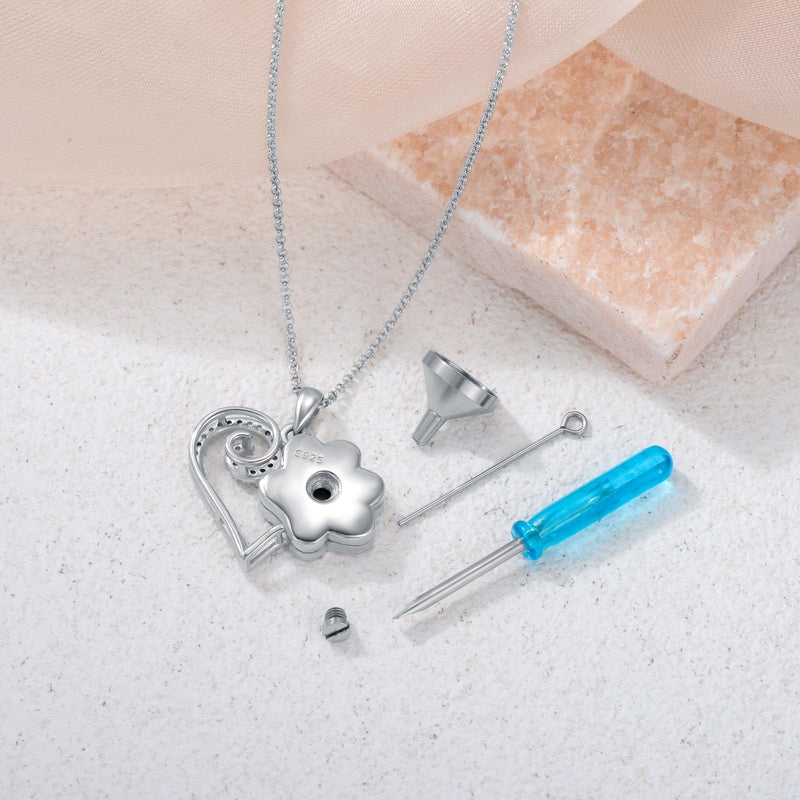 Urn Necklaces for Ashes 925 Sterling Silver Dragonfly/Pet Print Cremation Jewelry Keepsakes Memorial Gifts for Women Paw Print - PawsPlanet Australia