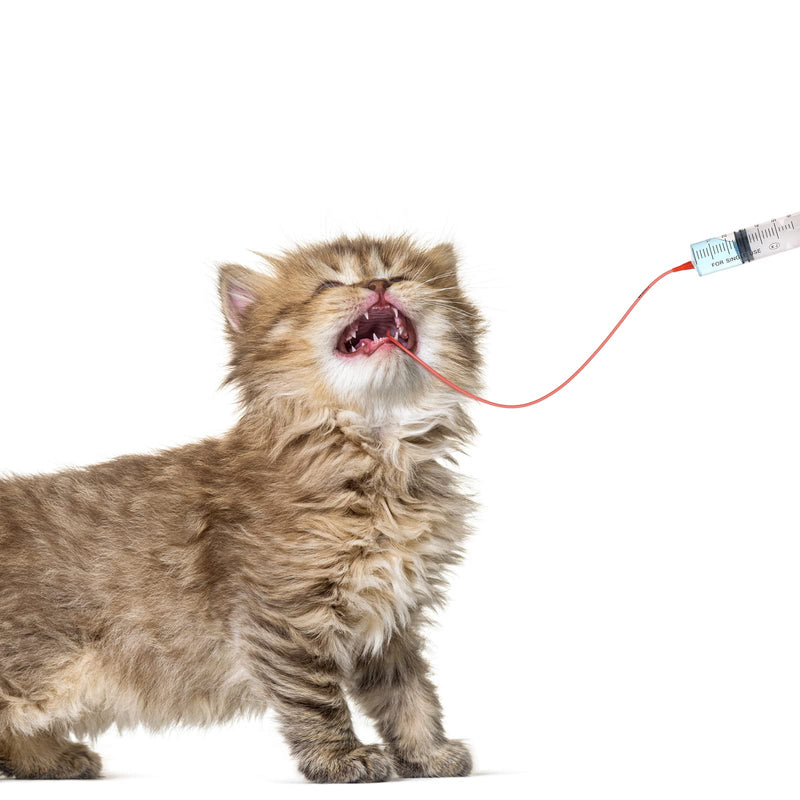 10 Pack Puppy Kitten Feeding Tube Kit Include 5 Pack 8 FR Red Rubber Puppy Feeding Tube and 5 Pack Clear Kitten Feeding Syringe 5 ML 10 ML 20 ML 30 ML 60 ML for Feeding Goat Kitten Puppy Small Animals - PawsPlanet Australia