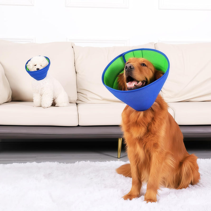 Collar for Dogs, Adjustable Protective Collar, Lightweight Cone Collars, Recovery, Elizabethan Collar for Pets (L) 2 L