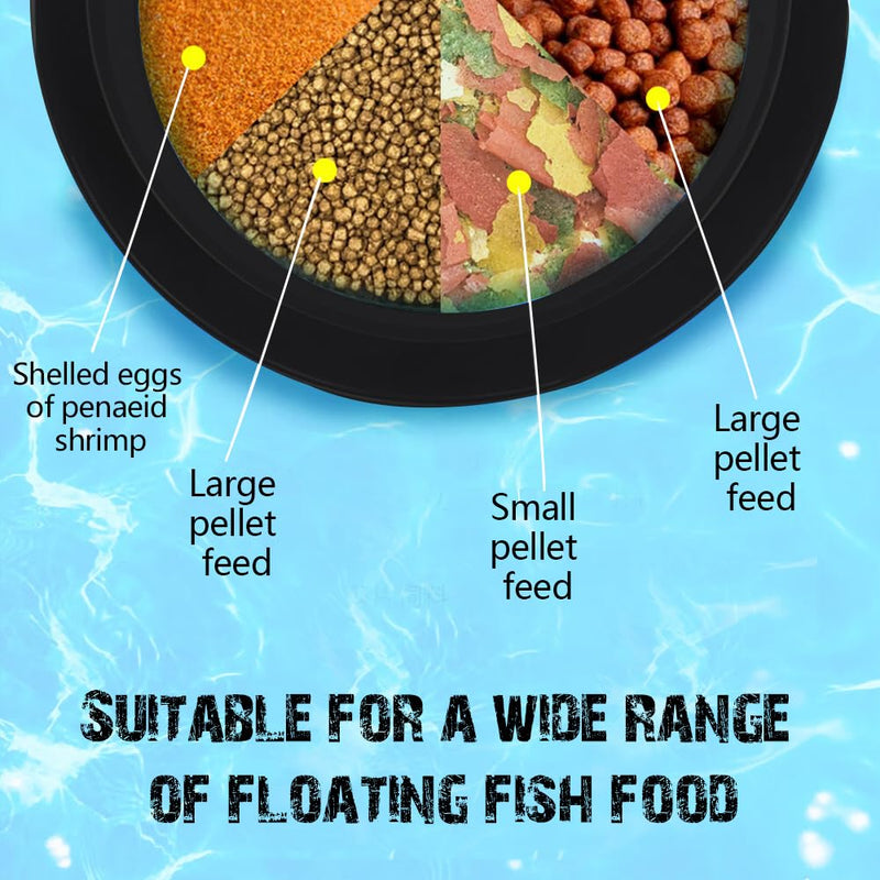 Fish Feeding Ring, Fish Safe Floating Food Feeder Circle Blue, with Suction Cup Easy to Install Aquarium, Square and Round Shape Fish Tank Towels - for Guppy, Betta, Goldfish, Etc (1 circle) 1 circle - PawsPlanet Australia