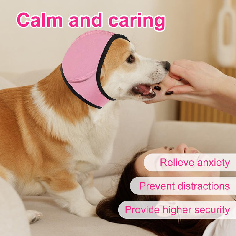 Dog Swim Ear Covers,Swimming Waterproof Dog Ear Caps,Dog Ear Muffs Noise Protection,Waterproof Adjustable Cat Ear Shower Wrap,Pet Ear Covers for Anxiety Relief,Swimming,Grooming,S S