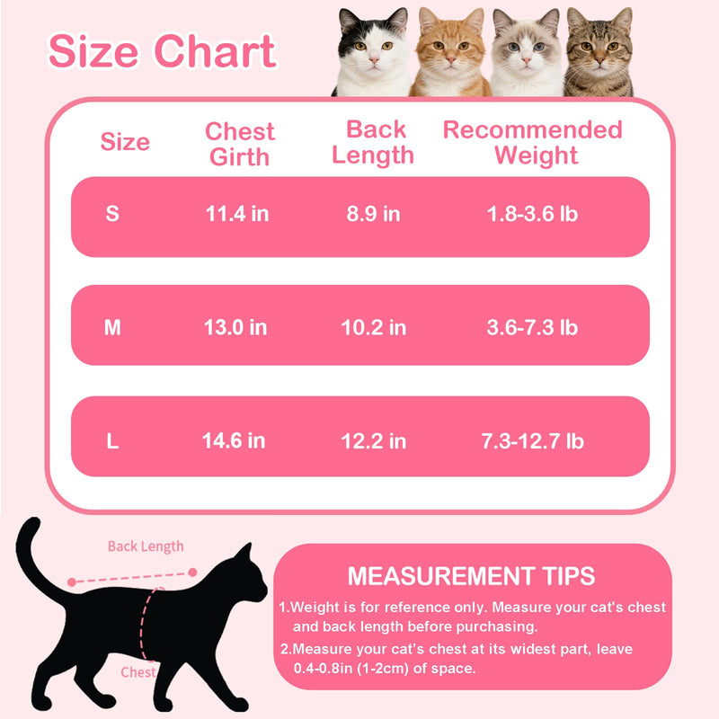 Cat Recovery Suit Cat Onesie for Cats, Breathable Cats Surgery Recovery Suit for Female Spay & Abdominal Wounds Skin Diseases, Kitten Surgical Onesie Body Suit Anti Licking Cone Alternative Butterfly Small