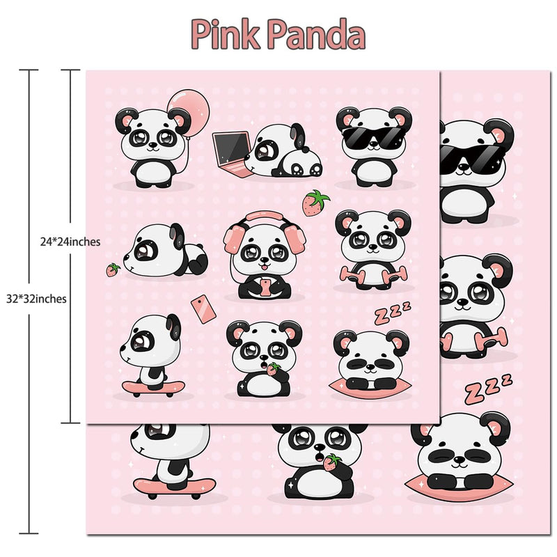 30'' Cat Grooming Wrap, Blanket for Cats Pets, Restraint Wrap, Self-Adherent, Anti-Bite, Anti-Scratch, Anti-Escape Calming Wrap for Medicine, Nail Clipping (30 * 30inches，12-20 lbs) (30*30inches,12-20 lbs) Pink Panda - PawsPlanet Australia