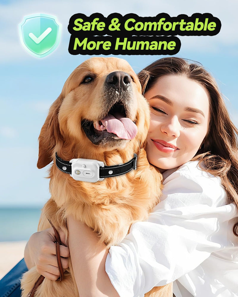 Dog Shock Collar, Dog Training Collar with Remote Control 3300FT Range, Electric Collar with Smart Light, Rechargeable Waterproof E Collar with for Small Medium Large Dogs(2pc-BB) - PawsPlanet Australia