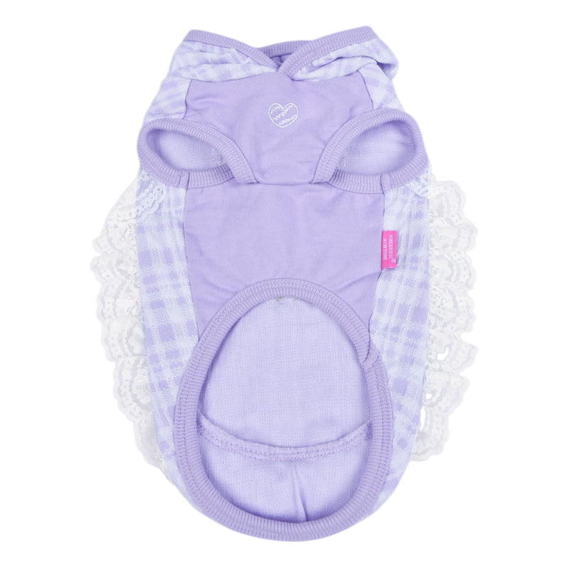 Pinkaholic New York Alyse Dog Shirt Hooded Trendy Fashionable Cute Dog Apparel for Small Dogs, Purple, Medium Purple_Alyse - PawsPlanet Australia