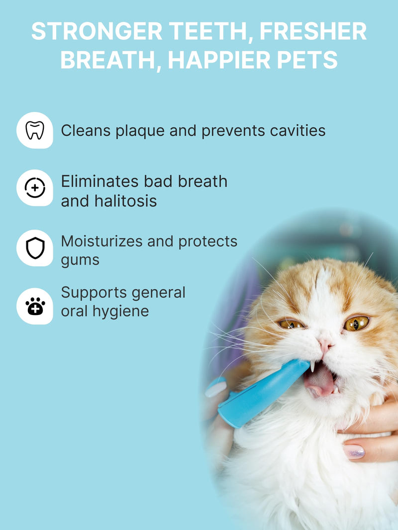Toothpaste for Dogs | Natural Ingredients for Plaque & Tartar Removal | Cat & Dog Toothpaste for Fresh Breath | Cat Dental Care | Also Suitable for Your Puppy/Kitten Teeth Cleaning