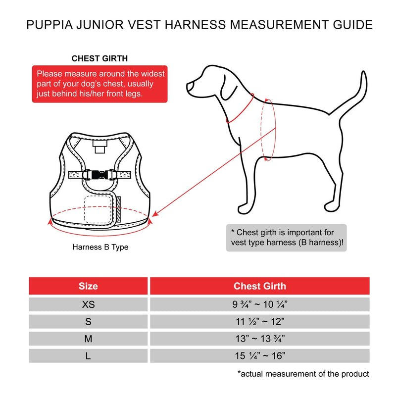 Puppia Authentic Junior Harness B Large Pink - PawsPlanet Australia